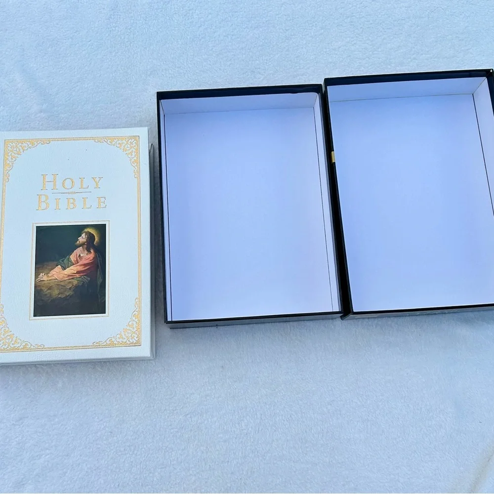 KJV Family Bible New in Box White Bonded Leather